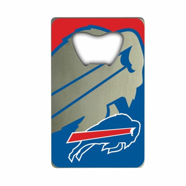 Buffalo Bills Credit Card Style Bottle Opener 2 x 3.25 1